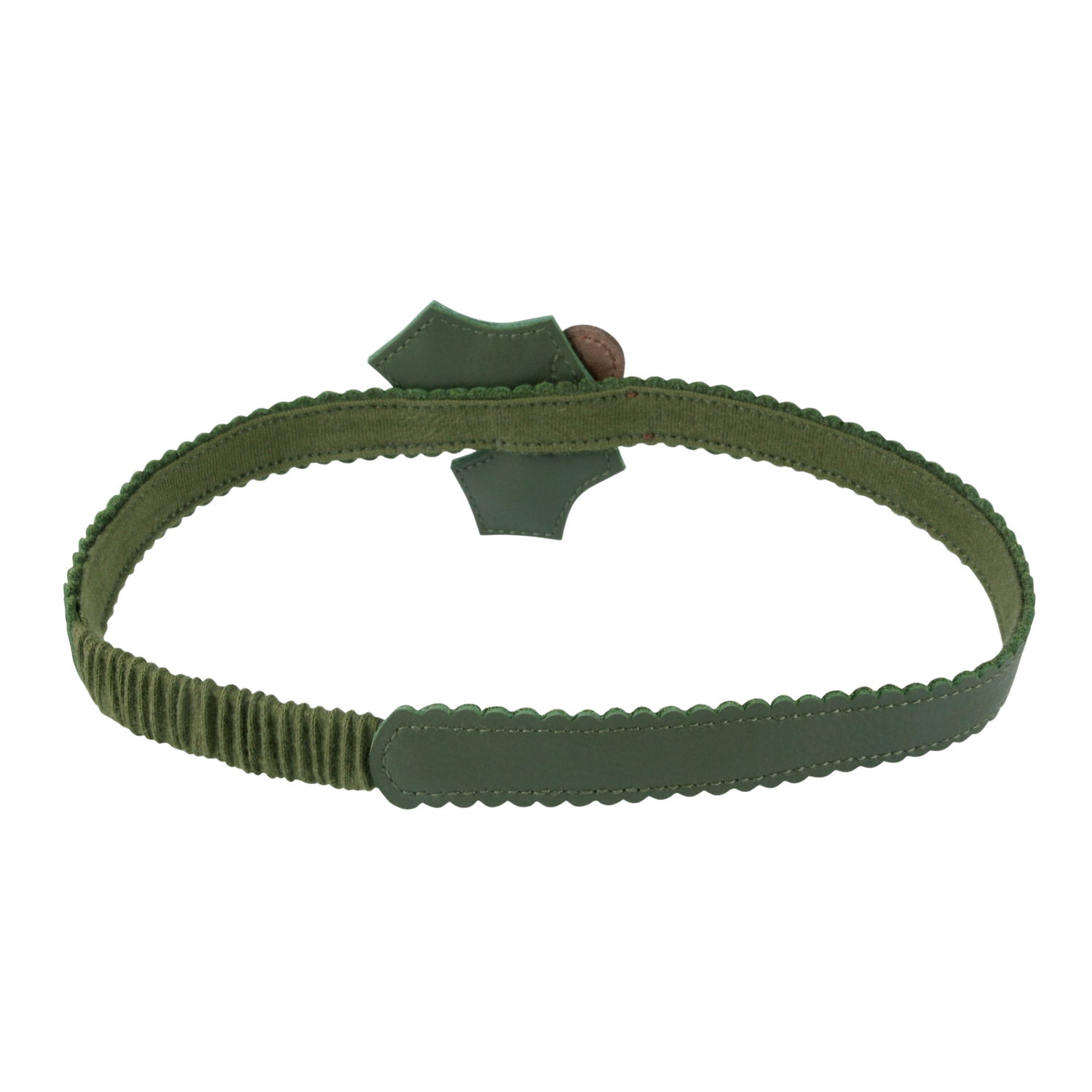 Wonda Headband | Holly | Olive Leather