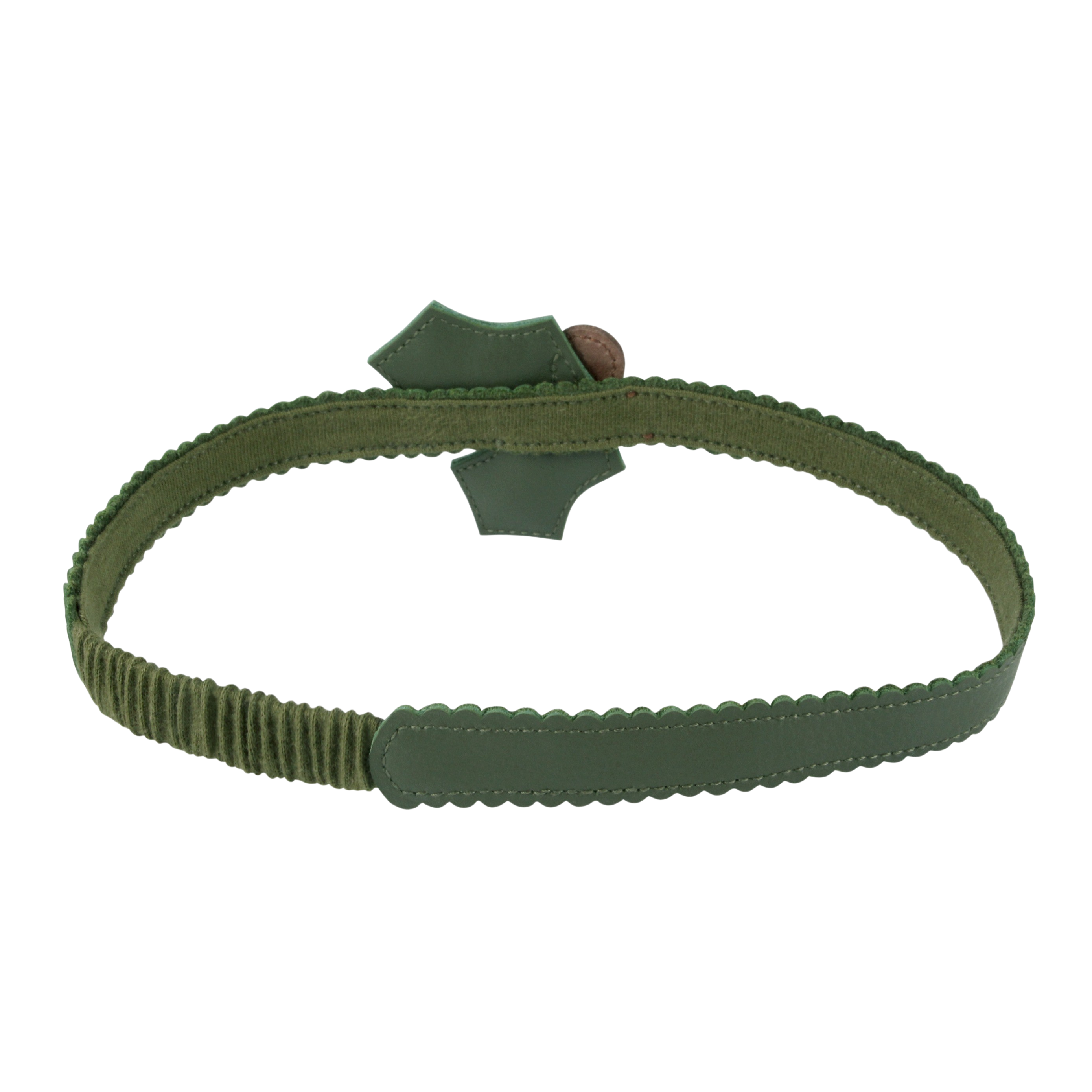 Wonda Headband | Holly | Olive Leather