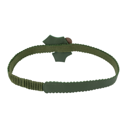 Wonda Headband | Holly | Olive Leather
