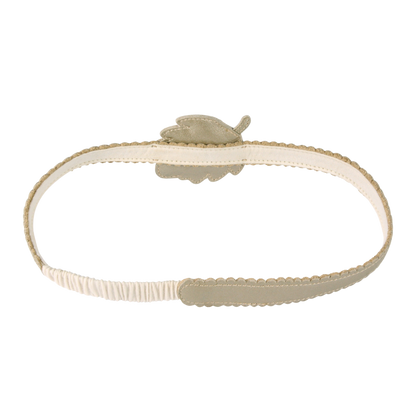Wonda Headband | Pine Cone | Champagne Metallic Leather