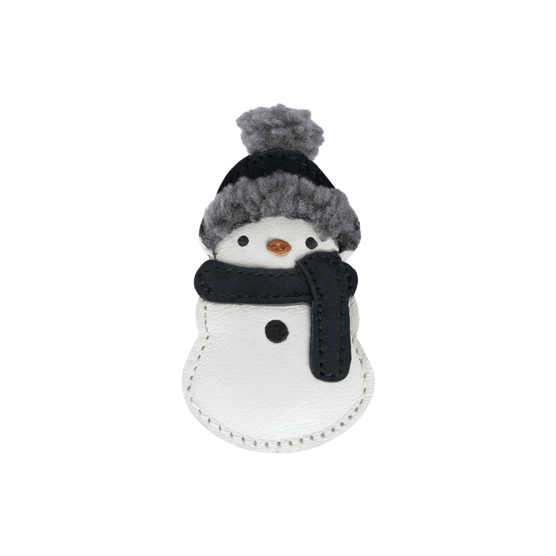 Wonda Hairclip | Snowman | Off White Leather