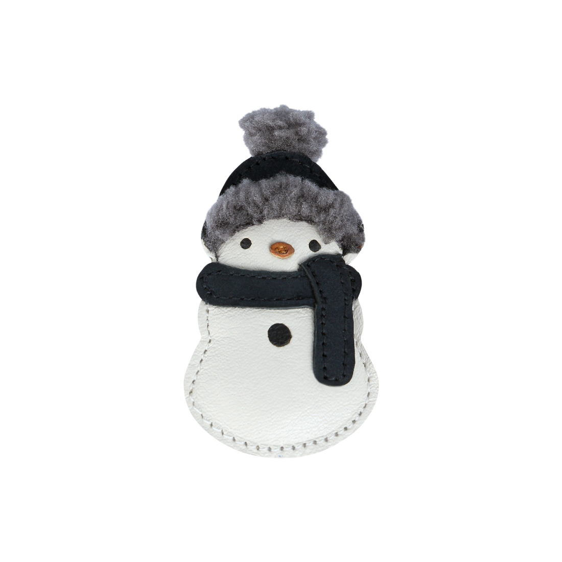 Wonda Hairclip | Snowman | Off White Leather