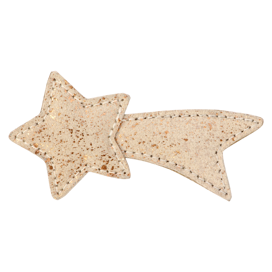 Wonda Hairclip | Shooting Star | Cream Metallic Suede