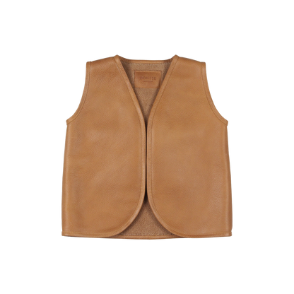 Lige Gilet | Gingerbread | Toast Grain Leather