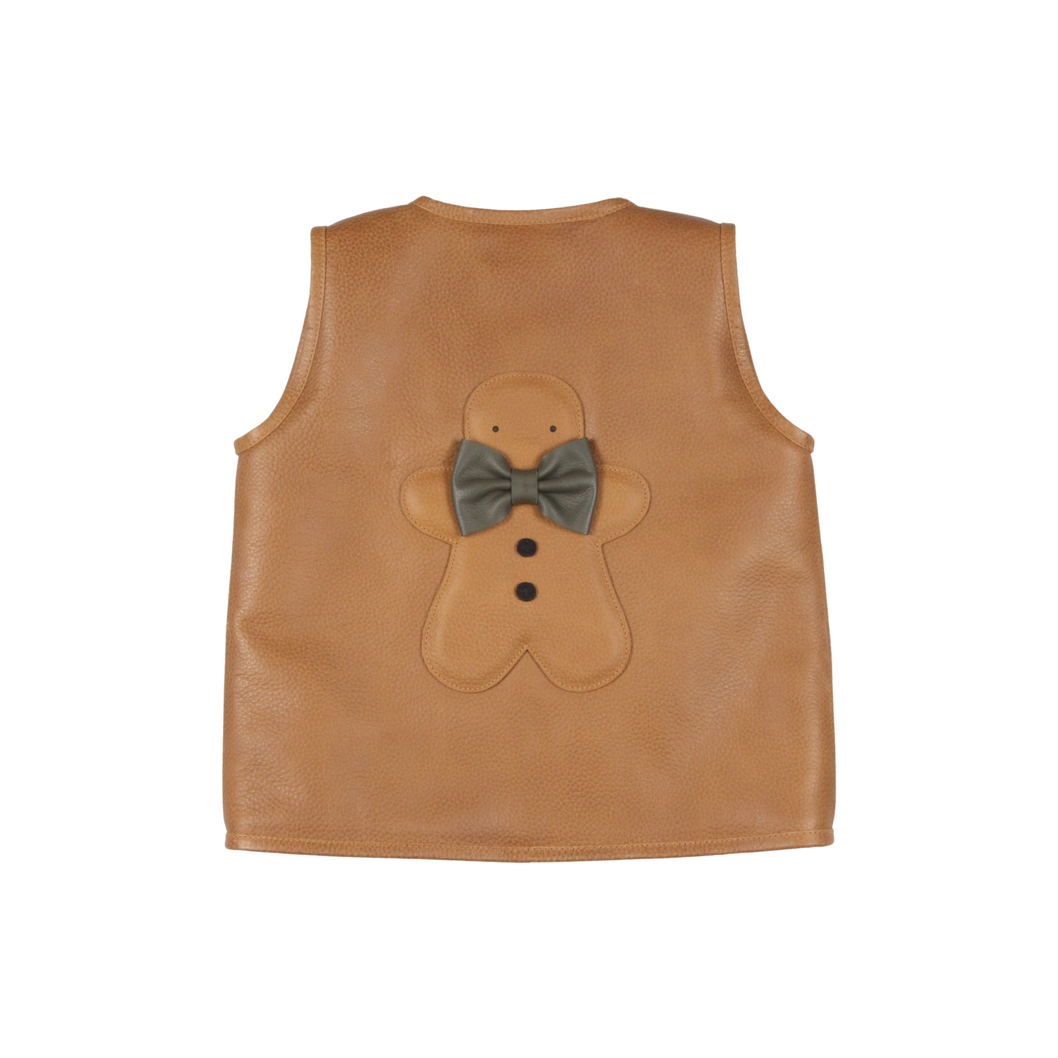 Lige Gilet | Gingerbread | Toast Grain Leather