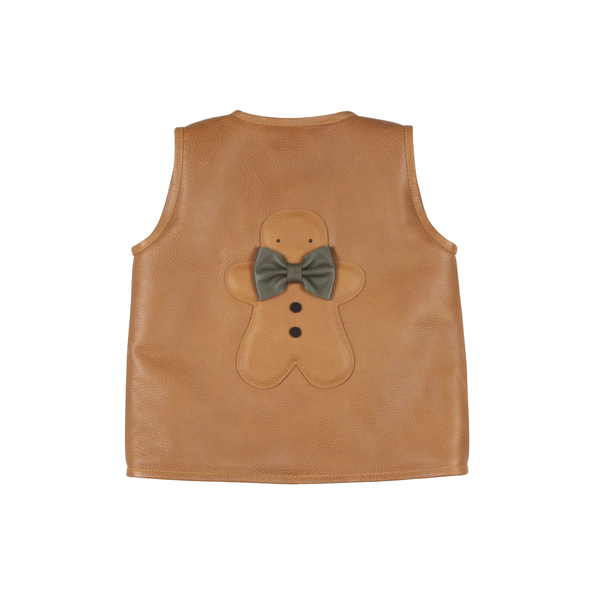 Lige Gilet | Gingerbread | Toast Grain Leather