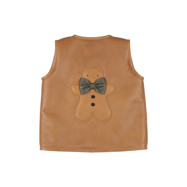 Lige Gilet | Gingerbread | Toast Grain Leather