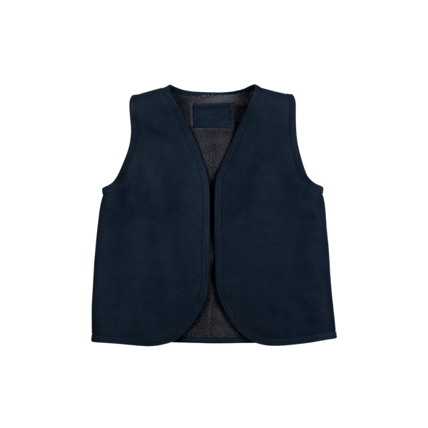Lige Gilet | Snowman | Navy Nubuck