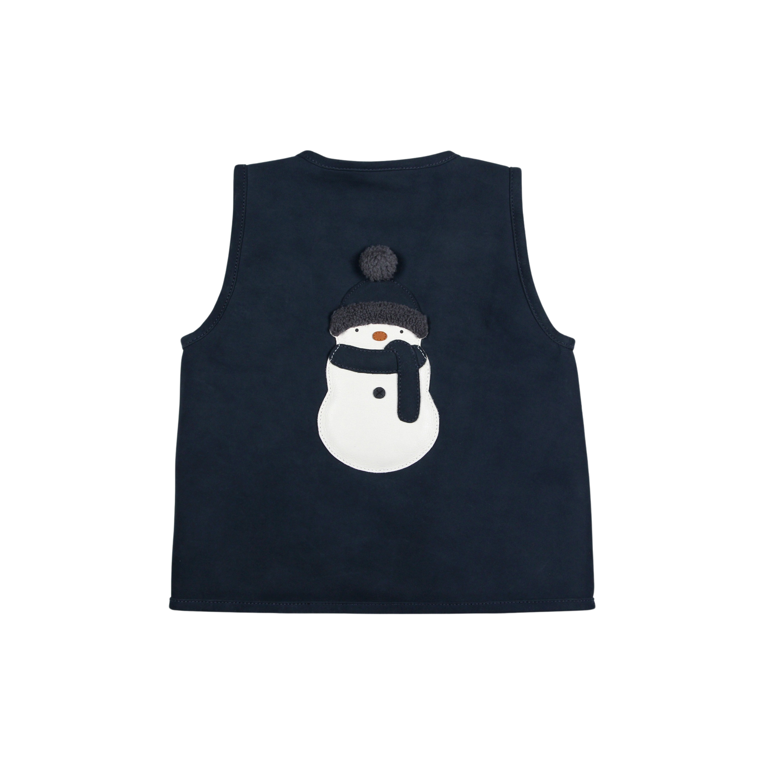 Lige Gilet | Snowman | Navy Nubuck