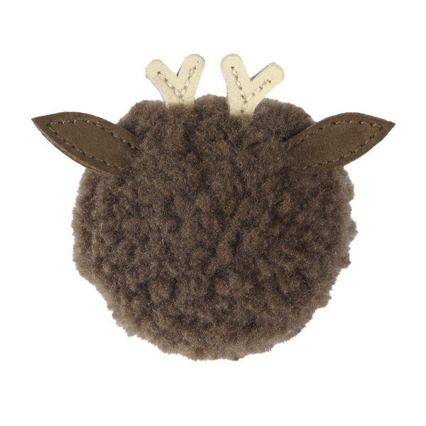 Ploto Hairclip | Stag | Hazelnut Curly Faux Fur