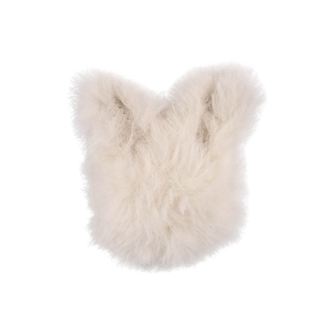 Ploto Hairclip | Snow Rabbit | Off White Soft Faux Fur