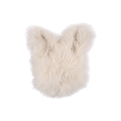 Ploto Hairclip | Snow Rabbit | Off White Soft Faux Fur