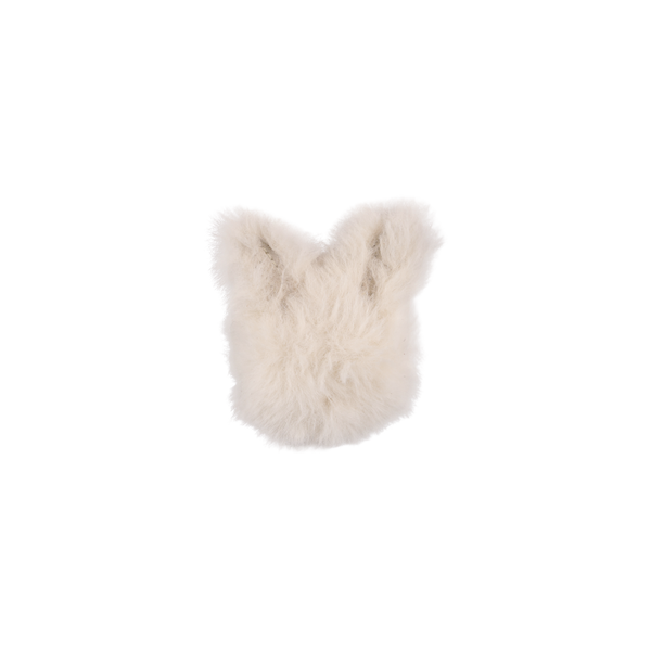 Ploto Hairclip | Snow Rabbit | Off White Soft Faux Fur