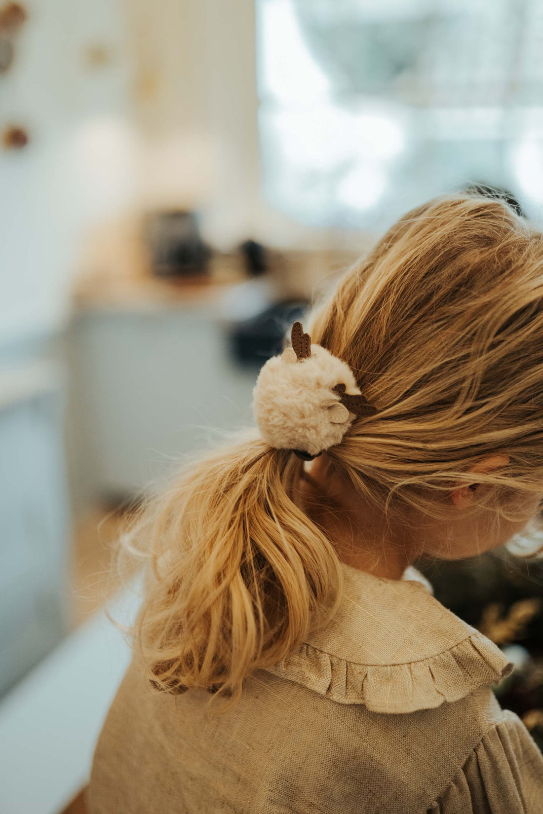 Ploto Hairclip | Reindeer | Light Beige Soft Faux Fur