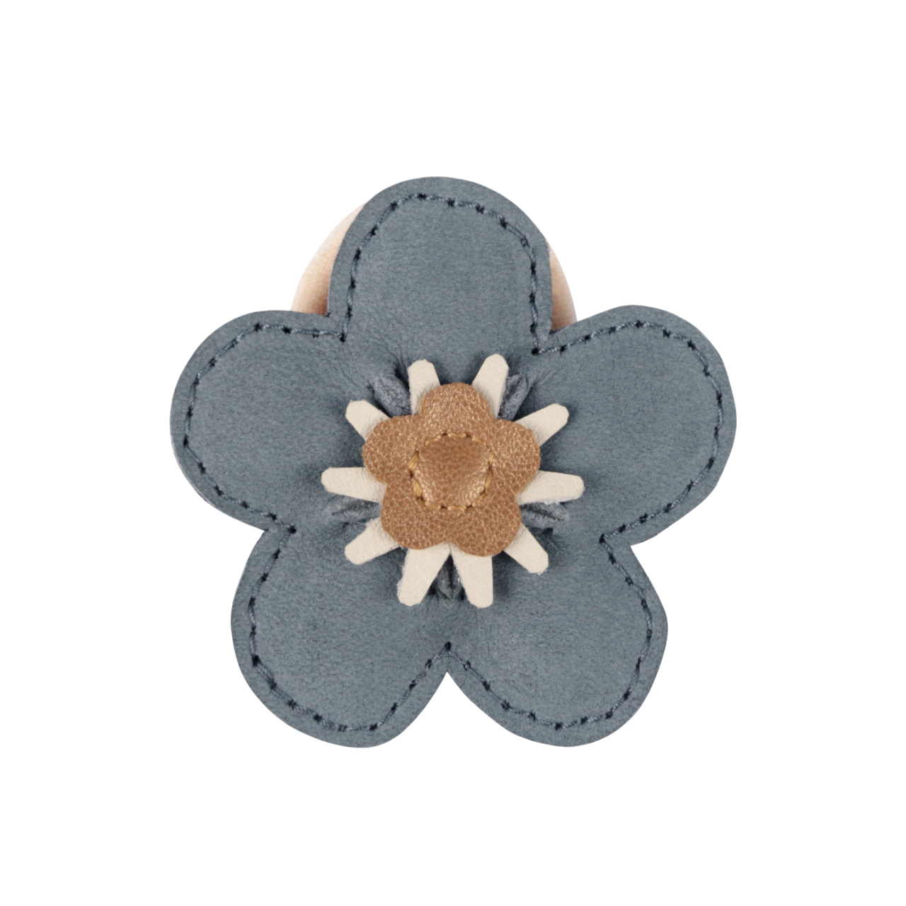 Zaza Fields Hair Tie | Forget Me Not | Petrol Nubuck