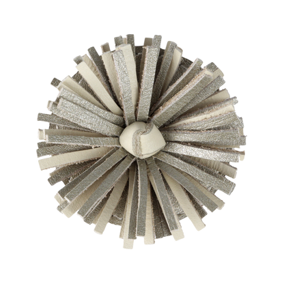 Pomys Hairclip | Champagne Metallic Leather