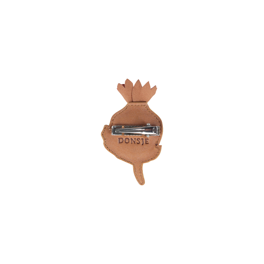 Lula Clip | Rose Hip | Caramel Metallic Nubuck