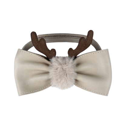 Renna Bow Tie | Reindeer | Ivory Classic Leather