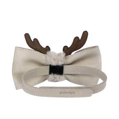 Renna Bow Tie | Reindeer | Ivory Classic Leather