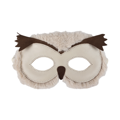 Tieri Mask | Owl | Ivory Classic Leather