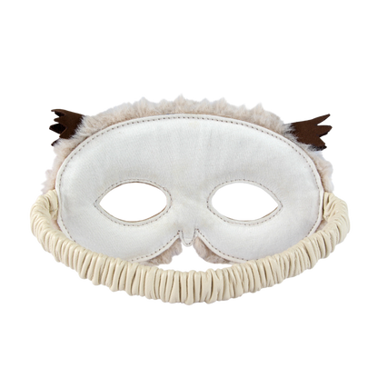 Tieri Mask | Owl | Ivory Classic Leather