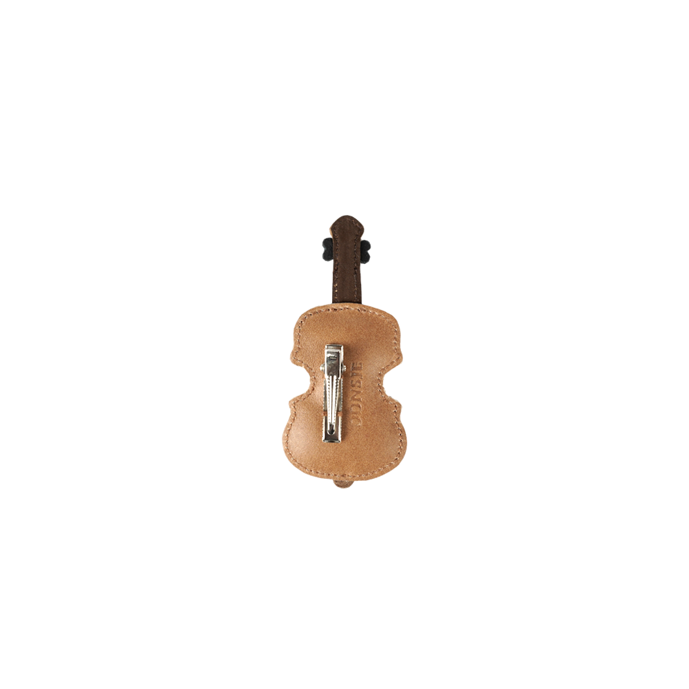 Guar Clip | Violin | Nutmeg Leather