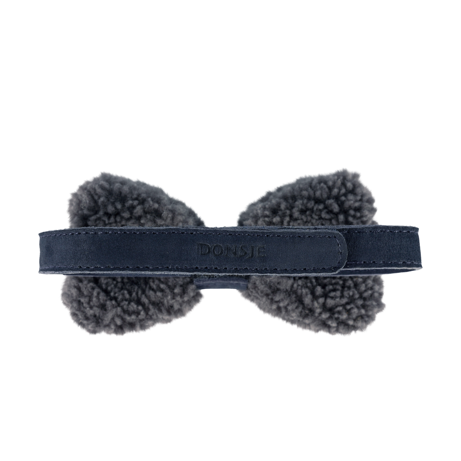 Furro Bow Tie | Anthracite Curly Faux Fur