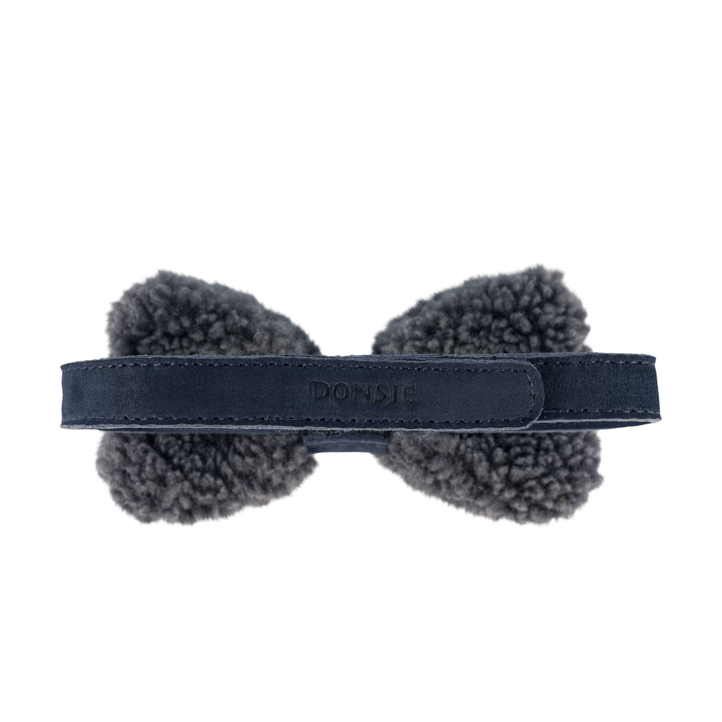 Furro Bow Tie | Anthracite Curly Faux Fur