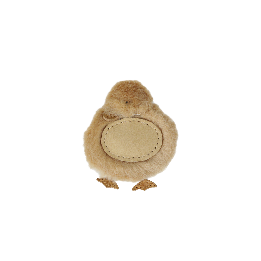 Lipu Clip | Duckling | Camel Soft Faux Fur