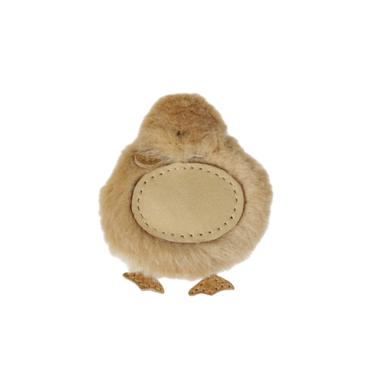 Lipu Clip | Duckling | Camel Soft Faux Fur