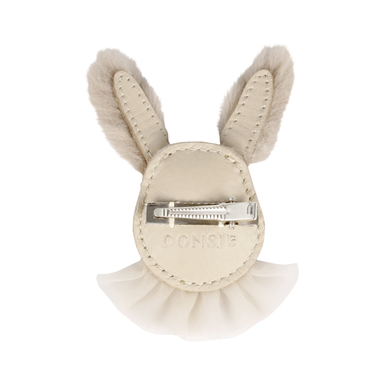 Festie Clip | Festive Rabbit | Cream Leather
