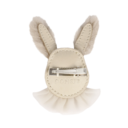 Festie Clip | Festive Rabbit | Cream Leather