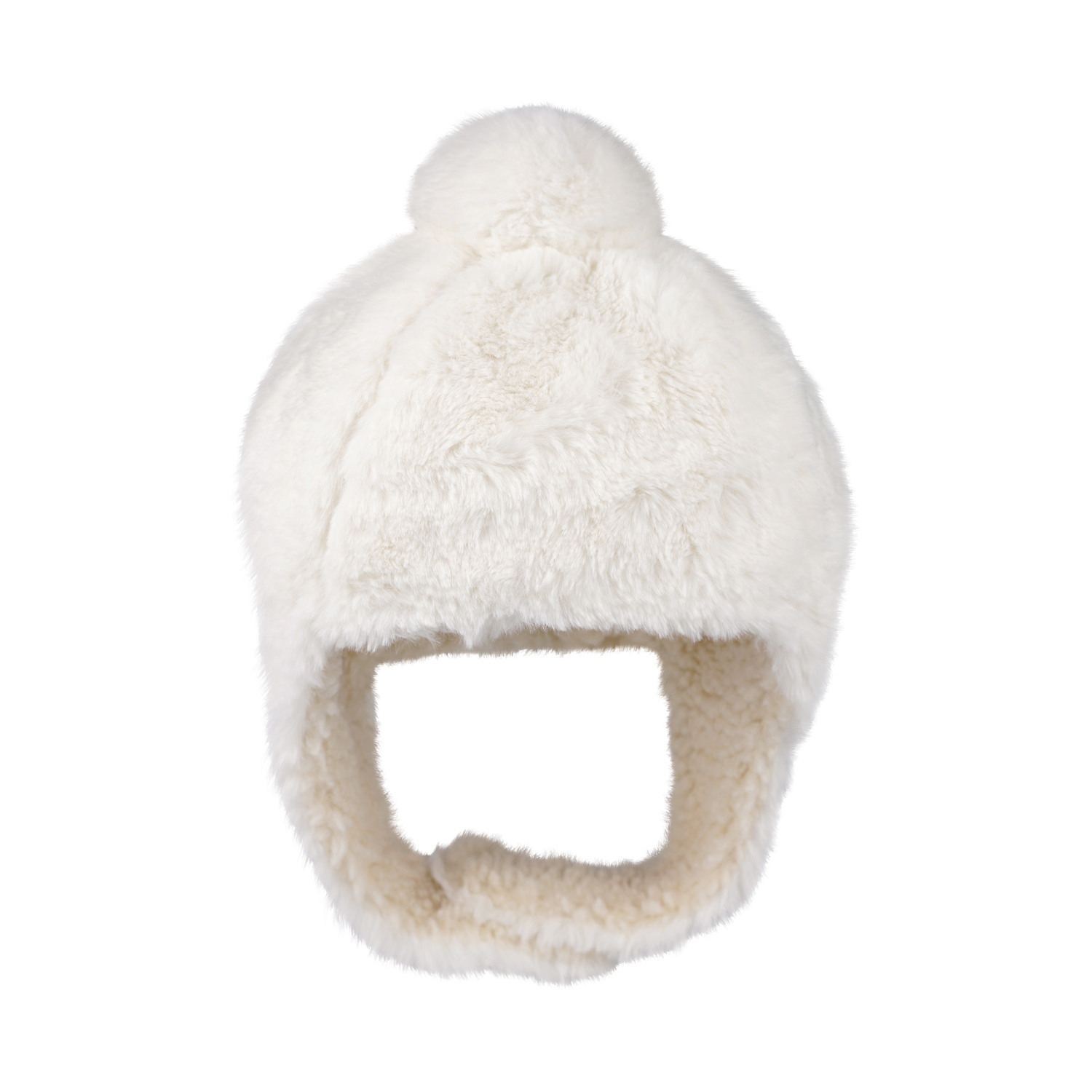 Pila Hat | Off White Soft Faux Fur