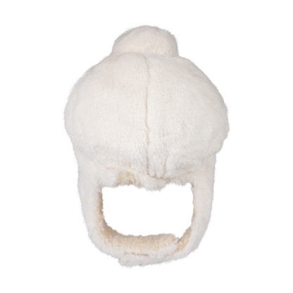 Pila Hat | Off White Soft Faux Fur