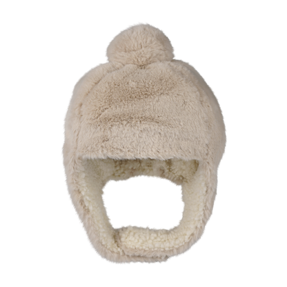 Pila Hat | Light Beige Soft Faux Fur