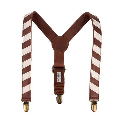 Warwik Suspenders | Burgundy Classic Leather