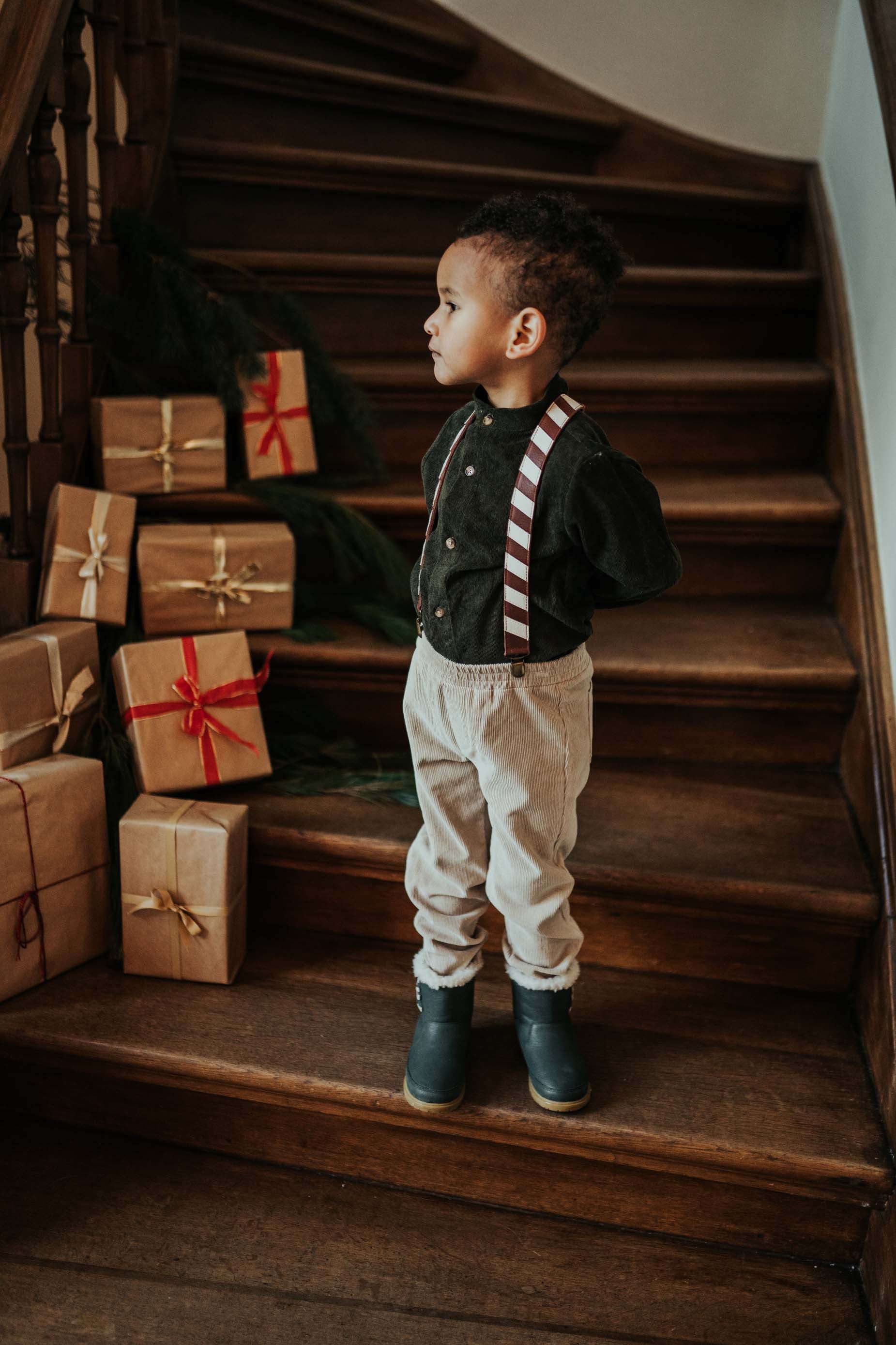 Warwik Suspenders | Burgundy Classic Leather