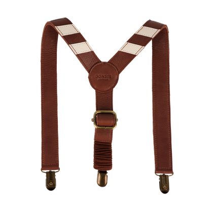 Warwik Suspenders | Burgundy Classic Leather