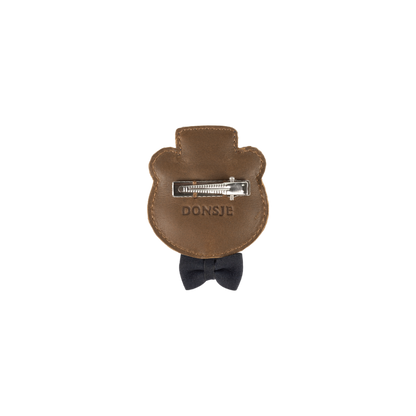 Ceesie Clip | Bear | Cognac Classic Leather
