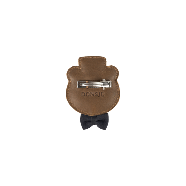 Ceesie Clip | Bear | Cognac Classic Leather