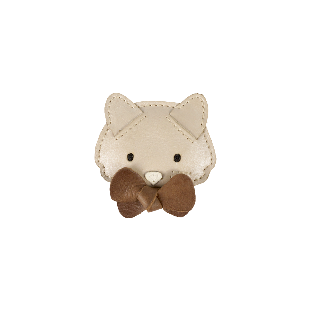 Ceesie Clip | Cat | Powder Metallic Nubuck