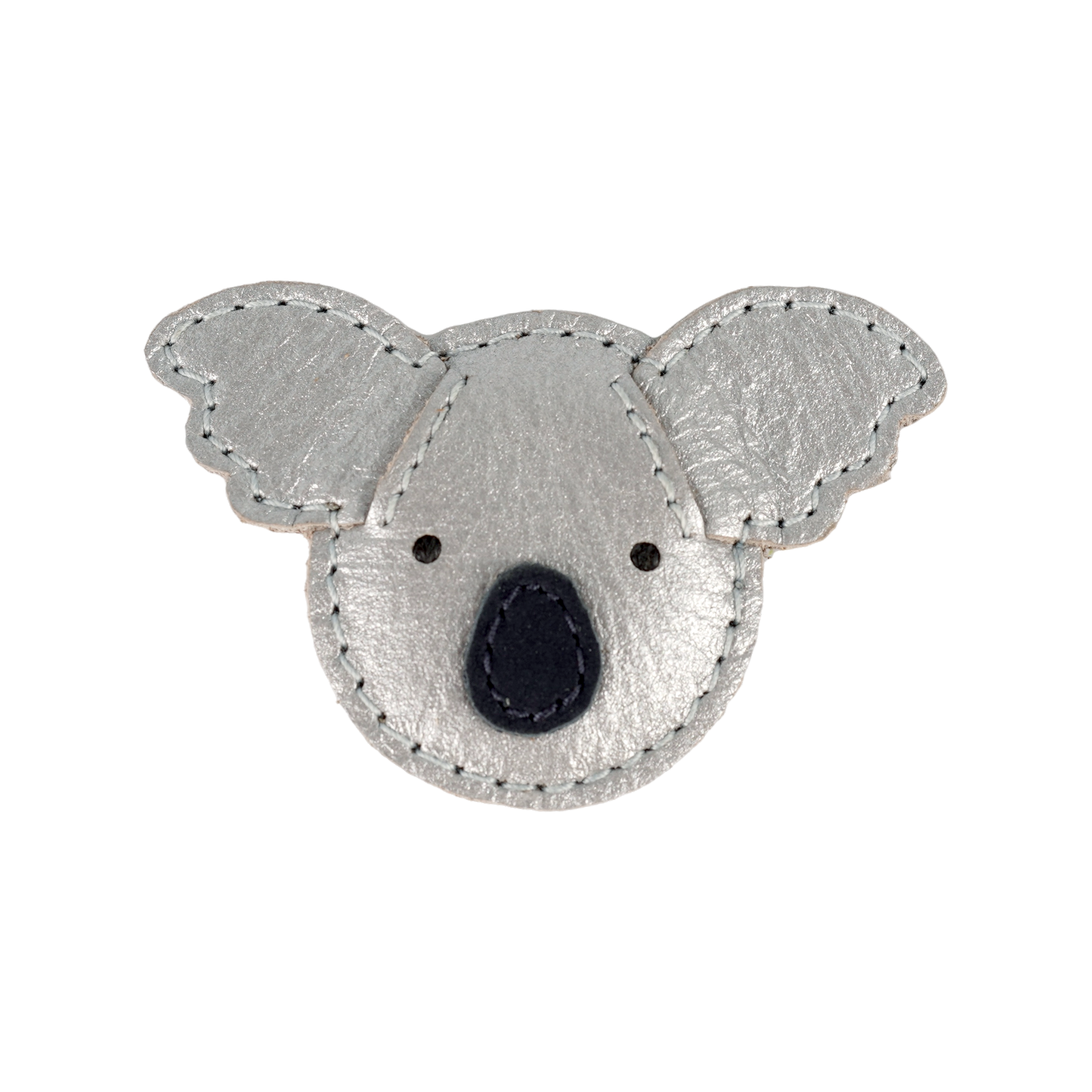 Blinc Clip | Koala | Silver Grey Metallic Leather