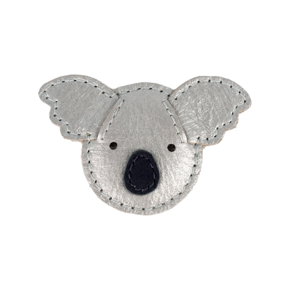 Blinc Clip | Koala | Silver Grey Metallic Leather