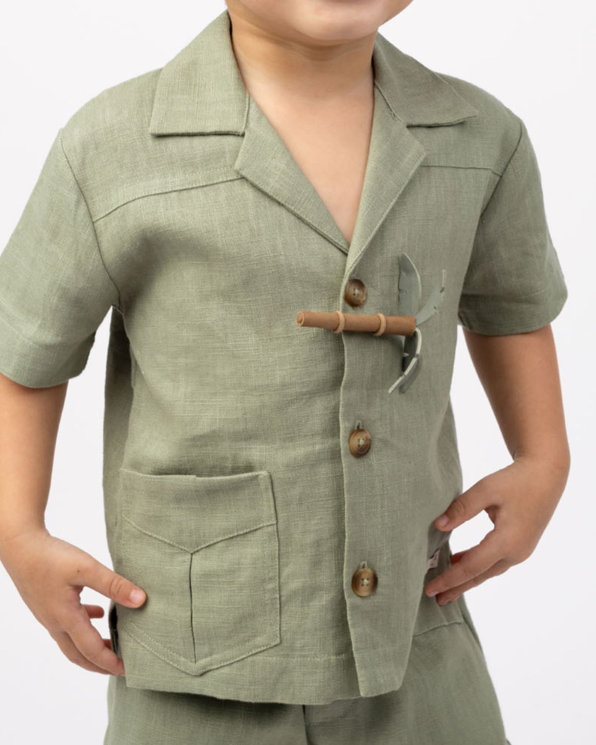 Sina Clip | Palm Tree | Green Bay Leather