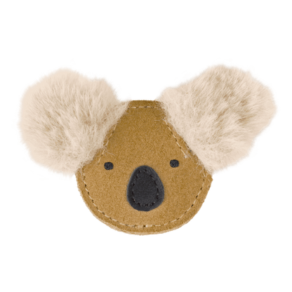 Pouty Clip | Fluffy Koala | Sand Suede