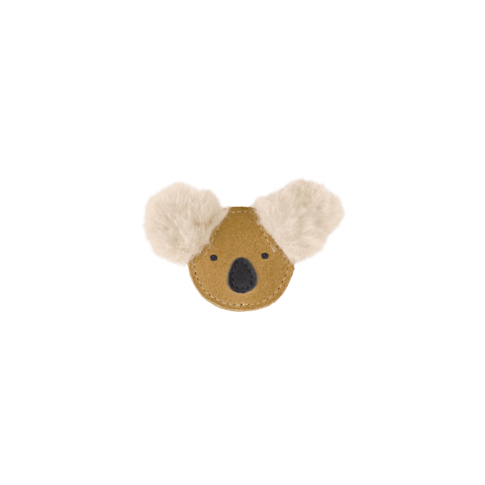 Pouty Clip | Fluffy Koala | Sand Suede