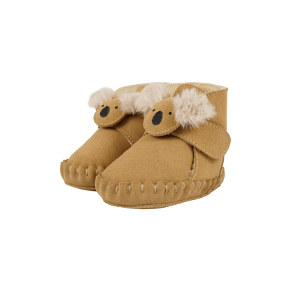 Pouty Booties | Fluffy Koala | Sand Suede