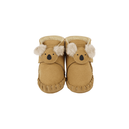 Pouty Booties | Fluffy Koala | Sand Suede