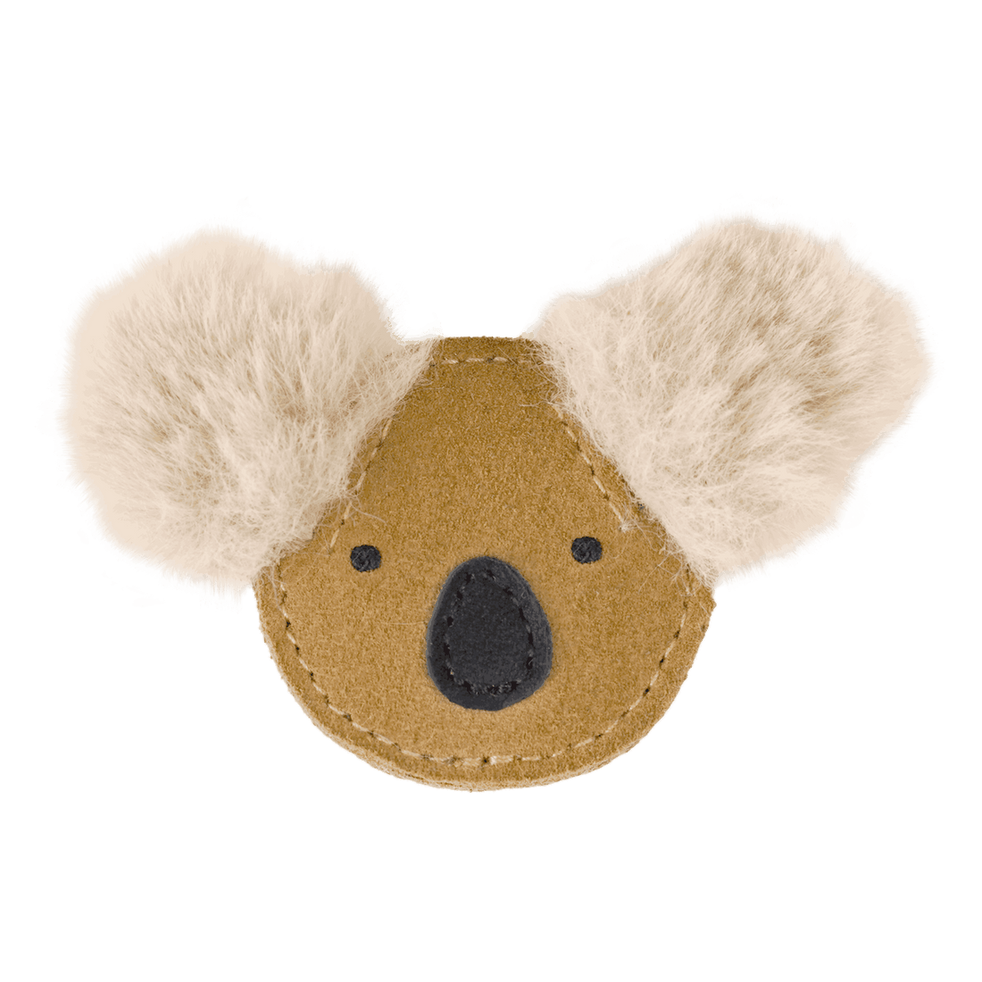 Pouty Clip | Fluffy Koala | Sand Suede