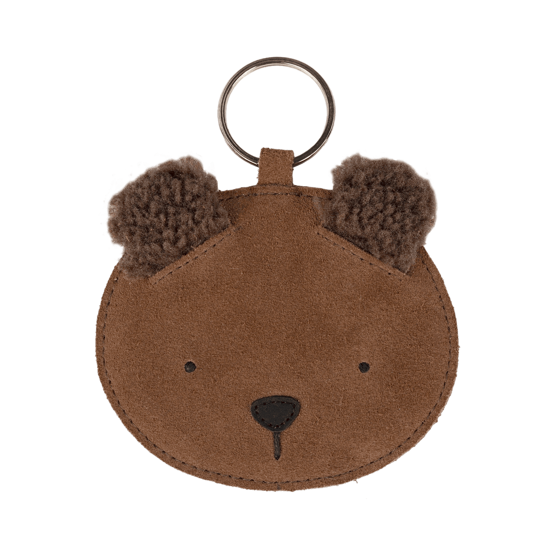 Pouty Chain | Fluffy Bear | Teddy Brown Suede